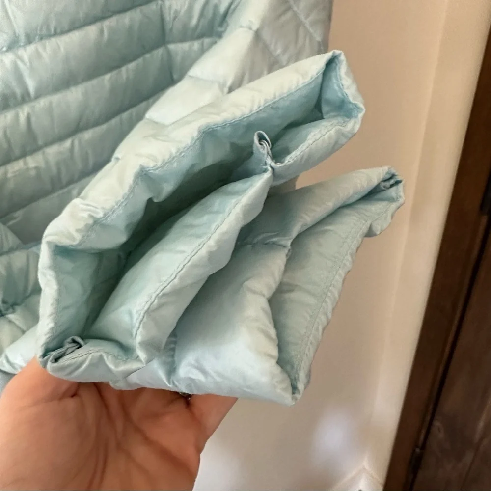 Kate Spade Packable Down Jacket Frosty Sky Blue